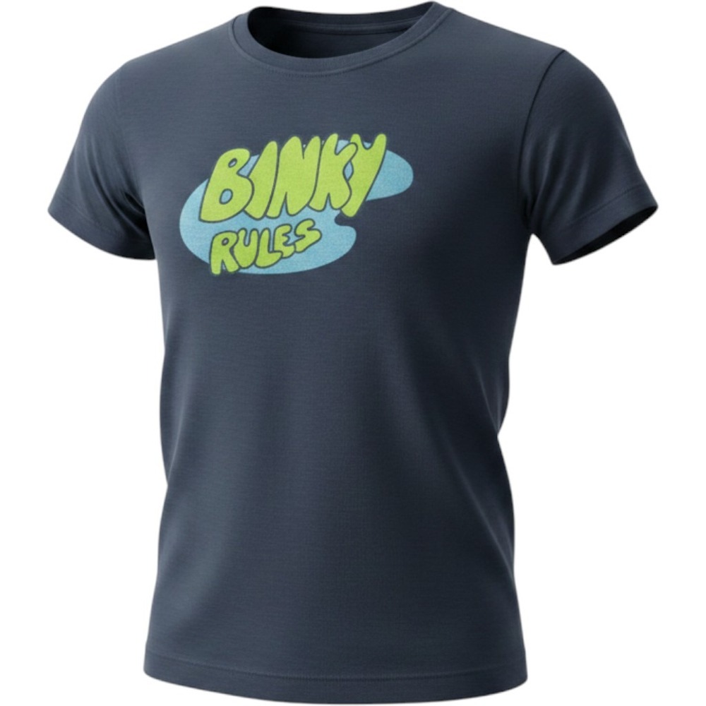 Arthur Binky Rules Graphic T-Shirt Mens Navy Blue Short Sleeve Tee